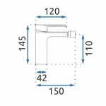 smesitel-dlya-bide-rea-hass-rea-b9965-chernyy-matovyy