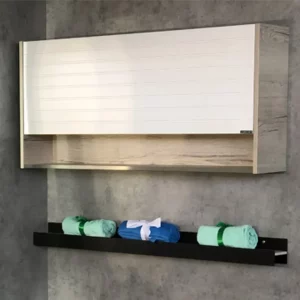 Шкаф навесной Comforty Клеон 115 Белый / Дуб дымчатый 00-00000823CF Шкаф навесной Comforty Клеон 115 Белый / Дуб дымчатый 00-00000823CF
