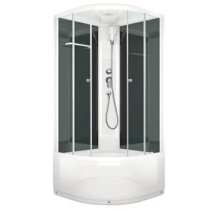 Душевая кабина Domani-Spa Delight Slim high без электрики 90х90 Белый, Поддон высокий Душевая кабина Domani-Spa Delight Slim high без электрики 90х90 Белый, Поддон высокий